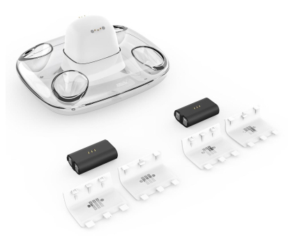 Akcesorium do pada 8BitDo Podwójna stacja ładująca + 2 baterie do padów XS/XO - White